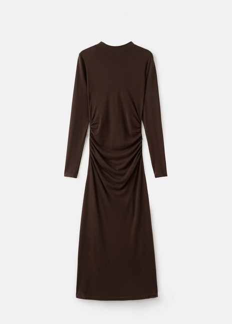 Фото ракурс 4 - Женское коричневое платье Mango артикул 17087799 32 1 season