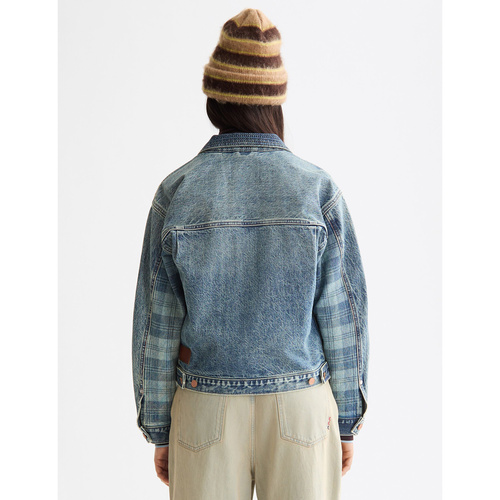 Фото ракурс 2 - Женская синяя куртка SCOTCH & SODA артикул U9G00780T V448 FW2025