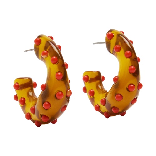 Фото ракурс 1 - Женские коричневые серьги Parfois артикул 240245 _HM FW2025