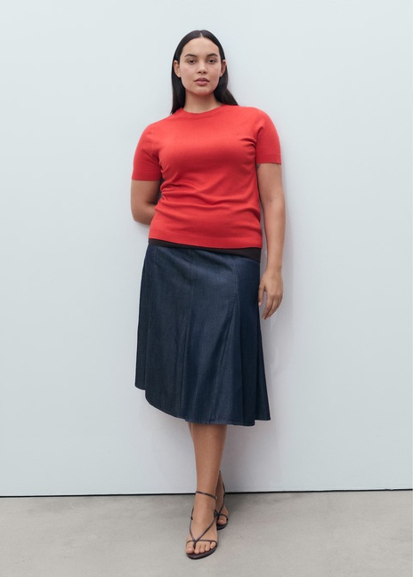 Жіночий червоний джемпер Mango артикул 17091198 70 1 season Фото ракурс 4 - Жіночий червоний джемпер Mango артикул 17091198 70 1 season