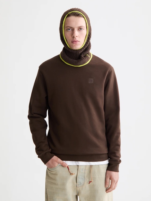 Фото ракурс 1 - Чоловічий коричневий светр SCOTCH & SODA артикул 181275 201 FW2025