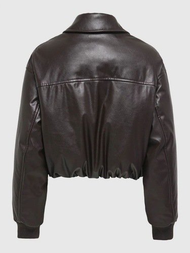 Фото ракурс 2 - Жіноча коричнева куртка Only артикул 15349548 Chocolate Torte FW2025