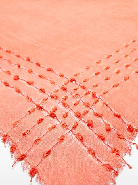 Жіночий помаранчевий шарф Parfois артикул 232984 _OR SS2025 Фото ракурс 2 - Жіночий помаранчевий шарф Parfois артикул 232984 _OR SS2025