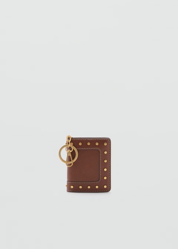 Фото ракурс 2 - Женский коричневый кошелёк Mango артикул 17061215 CU 1 season