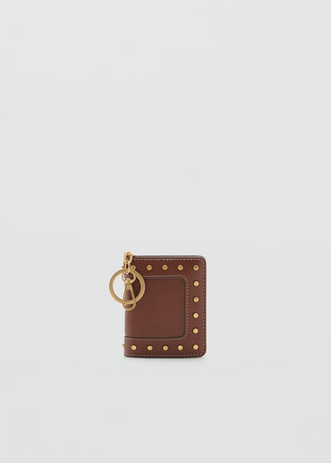 Женский коричневый кошелёк Mango артикул 17061215 CU 1 season Фото ракурс 2 - Женский коричневый кошелёк Mango артикул 17061215 CU 1 season