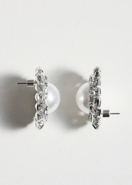 Жіночі срібні сережки Mango артикул 17018643 PL 1 season Фото ракурс 4 - Жіночі срібні сережки Mango артикул 17018643 PL 1 season