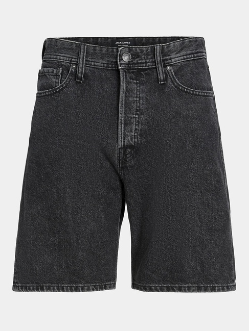 Фото ракурс 1 - Мужские чёрные шорты Jack & Jones артикул 12250235 black denim SS2024