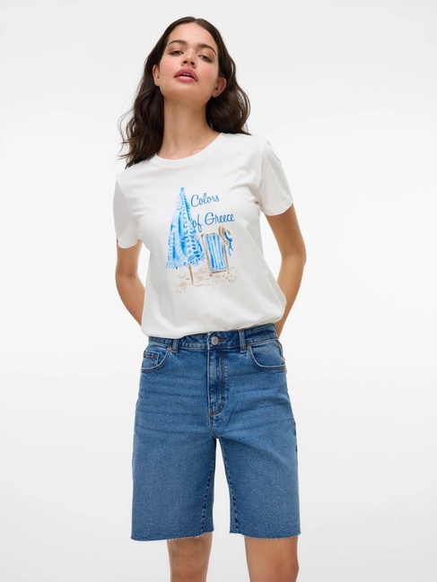 Женские синие шорты Vero Moda артикул 10329547 Medium Blue Denim FW2025 Фото ракурс 6 - Женские синие шорты Vero Moda артикул 10329547 Medium Blue Denim FW2025