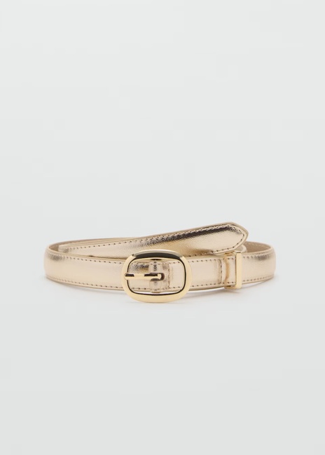Женский золотой ремень Mango артикул 17091135 OR 1 season Фото ракурс 1 - Женский золотой ремень Mango артикул 17091135 OR 1 season