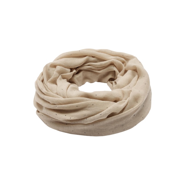 Женский бежевый шарф Parfois артикул 241384 _BG FW2025 Фото ракурс 2 - Женский бежевый шарф Parfois артикул 241384 _BG FW2025