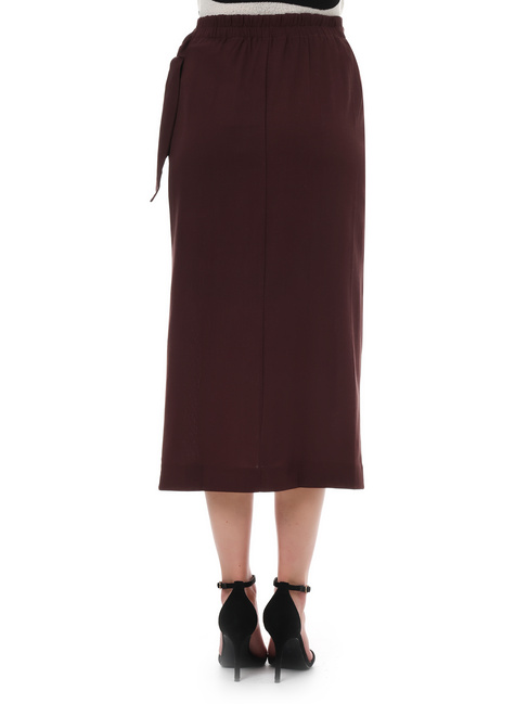 Фото ракурс 2 - Жіноча коричнева спiдниця EQUILIBRI артикул W462 038 000 Brown SS2025