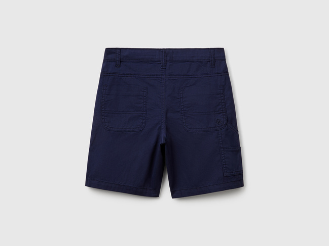 Фото ракурс 2 - Сині шорти для хлопчиків Benetton артикул 47RGC902U.G 252 25E