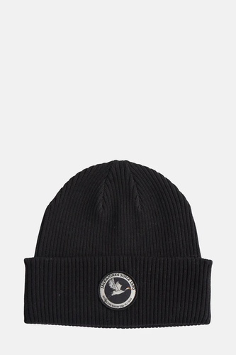 Фото ракурс 1 - Чоловіча чорна шапка Jack & Jones артикул 12279181 Black FW2025