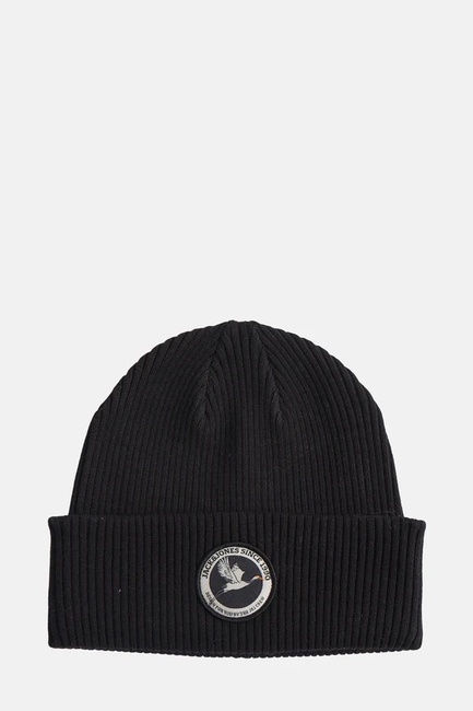 Фото ракурс 1 - Мужская черная шапка Jack & Jones артикул 12279181 Black FW2025