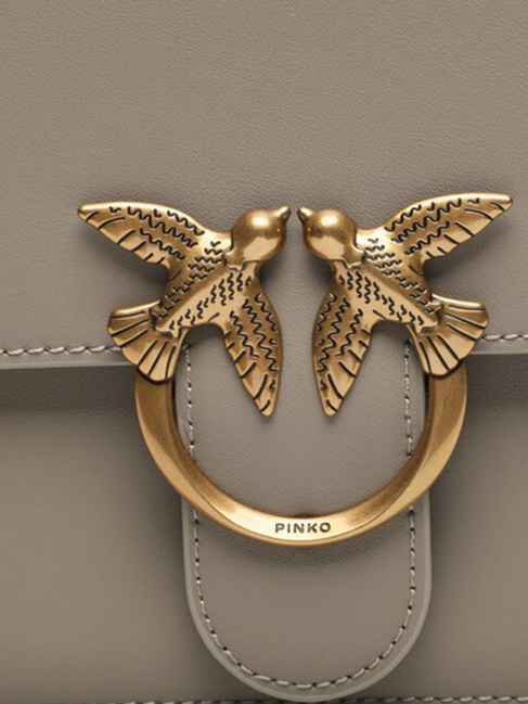Жіноча сіра сумка Pinko артикул 100066-A0F1 I68Q FW2025 Фото ракурс 4 - Жіноча сіра сумка Pinko артикул 100066-A0F1 I68Q FW2025