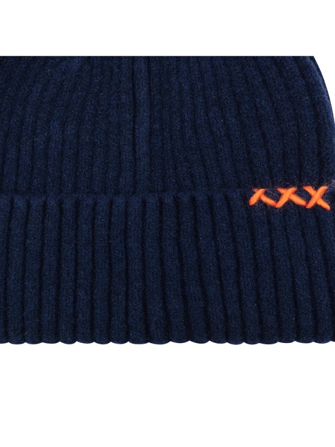 Фото ракурс 3 - Унісекс синя шапка SCOTCH & SODA артикул SSM5-2292 410 FW2025