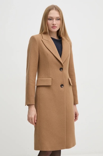 Фото ракурс 1 - Жіноче коричневe пальто Sisley артикул 2JJYLN04Z 062 25A
