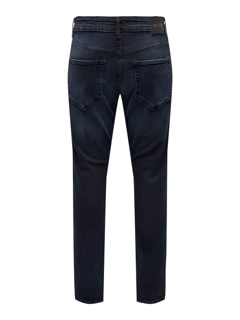 Фото ракурс 4 - Мужские синие джинсы ONLY & SONS артикул 22026921 Blue Black Denim FW2024