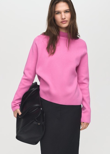 Фото ракурс 1 - Жіночий рожевий джемпер Mango артикул 17005811 88 1 season