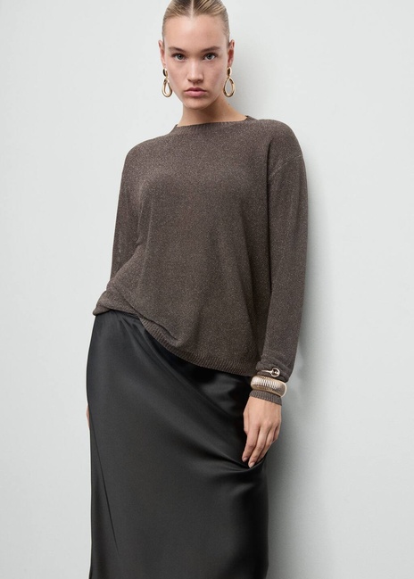 Фото ракурс 1 - Женский коричневый джемпер Mango артикул 17009121 32 1 season