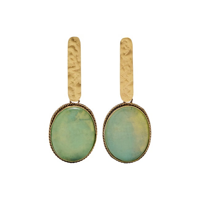 Женские зеленые серьги Parfois артикул 237770 _BL FW2025 Фото ракурс 1 - Женские зеленые серьги Parfois артикул 237770 _BL FW2025