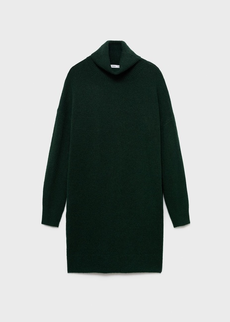 Женское зеленое платье Mango артикул 17085148 49 1 season Фото ракурс 3 - Женское зеленое платье Mango артикул 17085148 49 1 season