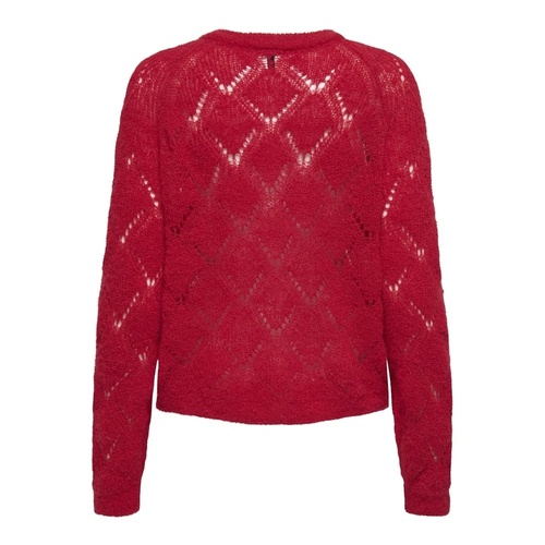 Фото ракурс 2 - Женский красный свитер Only артикул 15350648 Salsa FW2025