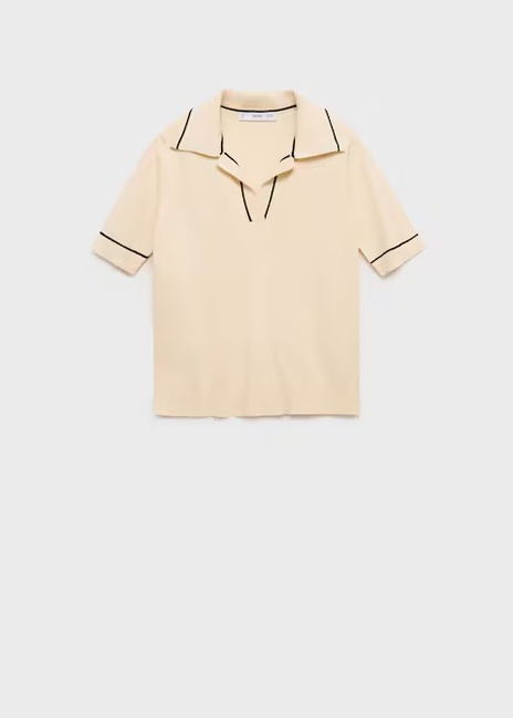 Женский молочный джемпер Mango артикул 17062916 05 1 season Фото ракурс 4 - Женский молочный джемпер Mango артикул 17062916 05 1 season