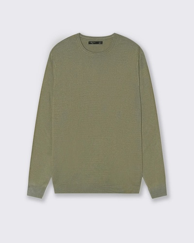 Фото ракурс 1 - Мужской зеленый джемпер Piazza Italia артикул 65824 SAGE GREEN FW2025