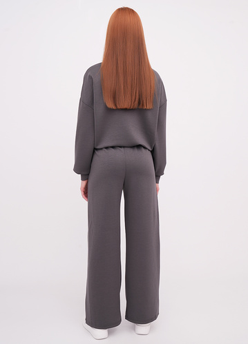 Фото ракурс 2 - Жіночі сірі штани EQUILIBRI артикул W291 045 200 Graphite FW2025