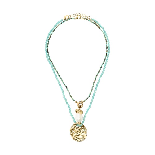 Фото ракурс 1 - Жіноче бірюзовe намисто Parfois артикул 238762 _TQ FW2025