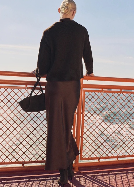 Фото ракурс 2 - Женская коричневая юбка Mango артикул 87970455 32 8 season