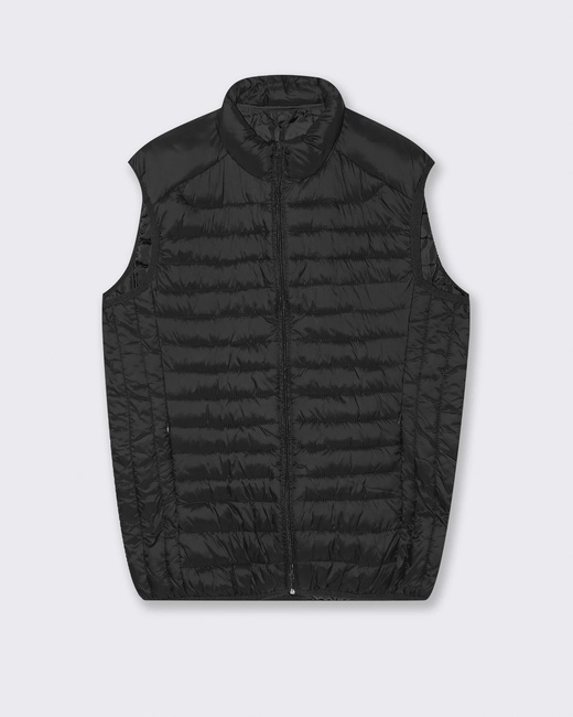 Фото ракурс 1 - Чоловічий чорний жилет Piazza Italia артикул 65613 Black FW2025