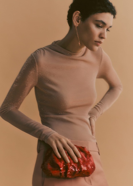 Фото ракурс 5 - Женский розовый джемпер Mango артикул 57009107 83 5 season