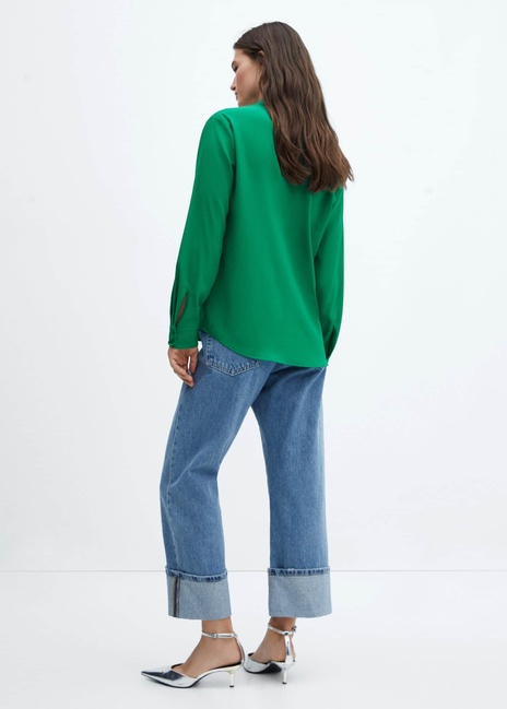 Фото ракурс 4 - Женская зеленая рубашка Mango артикул 57029404 43 5 season