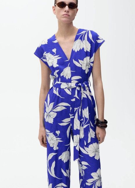 Фото ракурс 1 - Жіночий блакитний комбiнезон Mango артикул 87947184 52 8 season