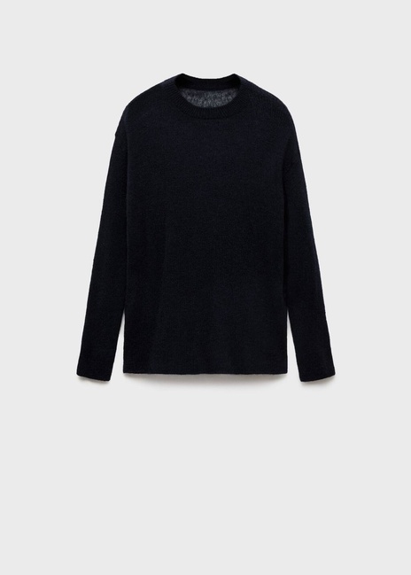 Женский синий джемпер Mango артикул 17005851 69 1 season Фото ракурс 3 - Женский синий джемпер Mango артикул 17005851 69 1 season