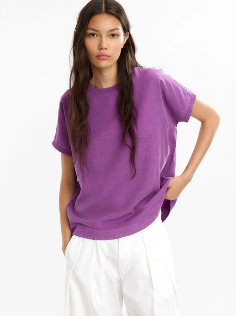 Жіноча фіолетова блузка Parfois артикул 237284 _LL FW2025 Фото ракурс 1 - Жіноча фіолетова блузка Parfois артикул 237284 _LL FW2025