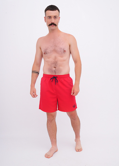 Мужские красные плавки Lee Cooper артикул LCM251-9009 Red FW2025 Фото ракурс 1 - Мужские красные плавки Lee Cooper артикул LCM251-9009 Red FW2025