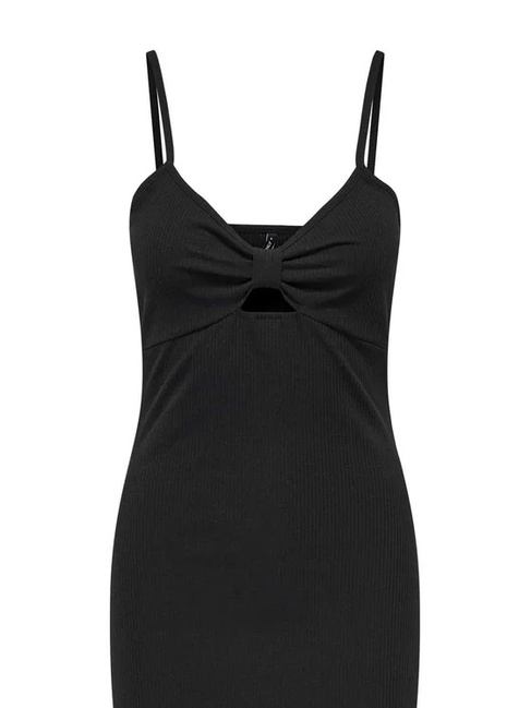 Жіноча чорна сукня Only артикул 15343601 Black SS2025 Фото ракурс 3 - Жіноча чорна сукня Only артикул 15343601 Black SS2025