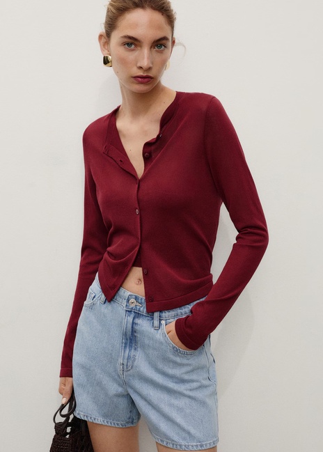 Жіночі блакитні шорти Mango артикул 17051514 TC 1 season Фото ракурс 4 - Жіночі блакитні шорти Mango артикул 17051514 TC 1 season