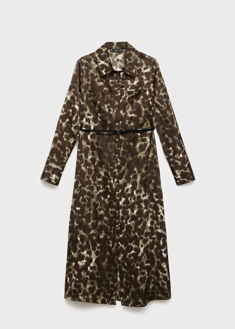 Женское хаки платье Mango артикул 17015824 37 1 season Фото ракурс 3 - Женское хаки платье Mango артикул 17015824 37 1 season