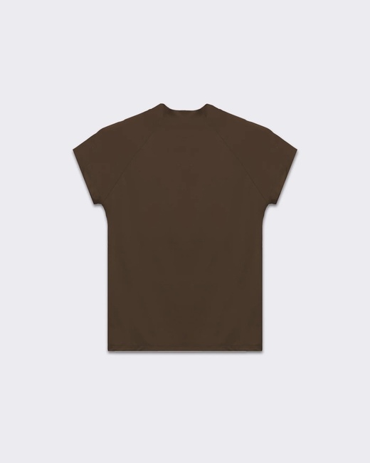 Фото ракурс 4 - Жіноча коричнева футболка Piazza Italia артикул 32669 Brown tobacco SS2025