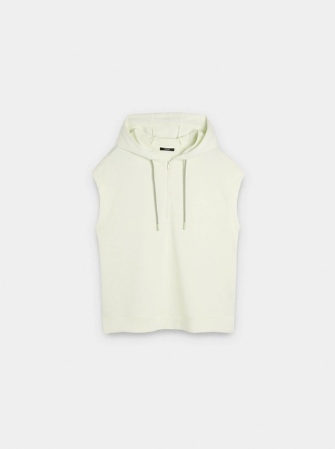 Фото ракурс 5 - Женское молочное худи Parfois артикул 237609 _LY FW2025