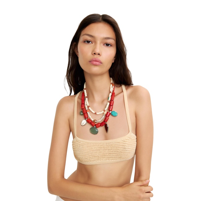 Жіноче різнокольоровe намисто Parfois артикул 237705 _HM FW2025 Фото ракурс 3 - Жіноче різнокольоровe намисто Parfois артикул 237705 _HM FW2025