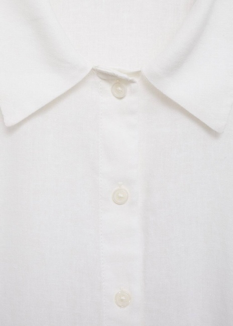 Жіноча біла блузка Mango артикул 87060590 01 8 season Фото ракурс 6 - Жіноча біла блузка Mango артикул 87060590 01 8 season