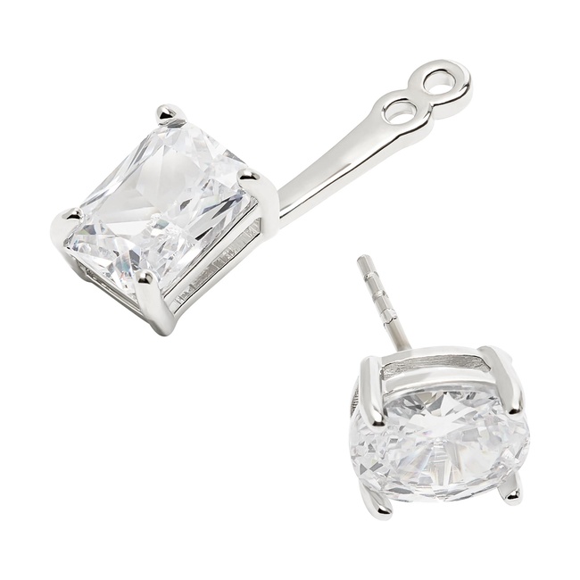 Женские серебряные серьги Parfois артикул 233957 _SV FW2025 Фото ракурс 3 - Женские серебряные серьги Parfois артикул 233957 _SV FW2025