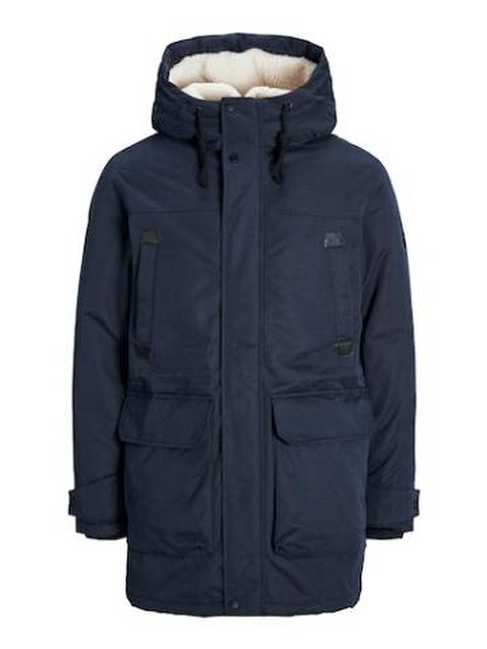 Фото ракурс 1 - Мужская синяя куртка Jack & Jones артикул 12256995 Dark navy FW2024