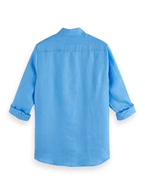 Чоловіча блакитна сорочка SCOTCH & SODA артикул 180016 410 SS2025 Фото ракурс 2 - Чоловіча блакитна сорочка SCOTCH & SODA артикул 180016 410 SS2025