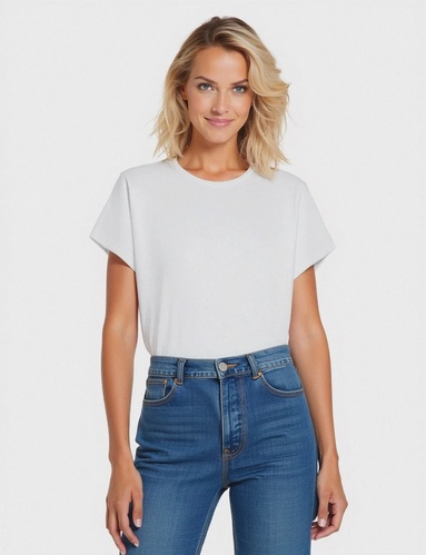 Фото ракурс 1 - Жіноча біла футболка Piazza Italia артикул 62225 White FW2025